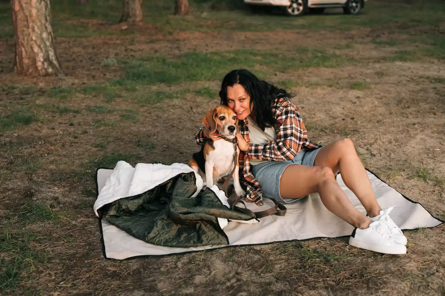 picnic blanket with bag