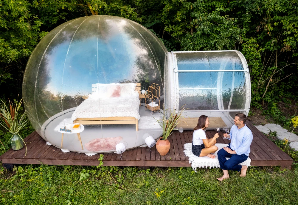 transparent inflatable bubble tent